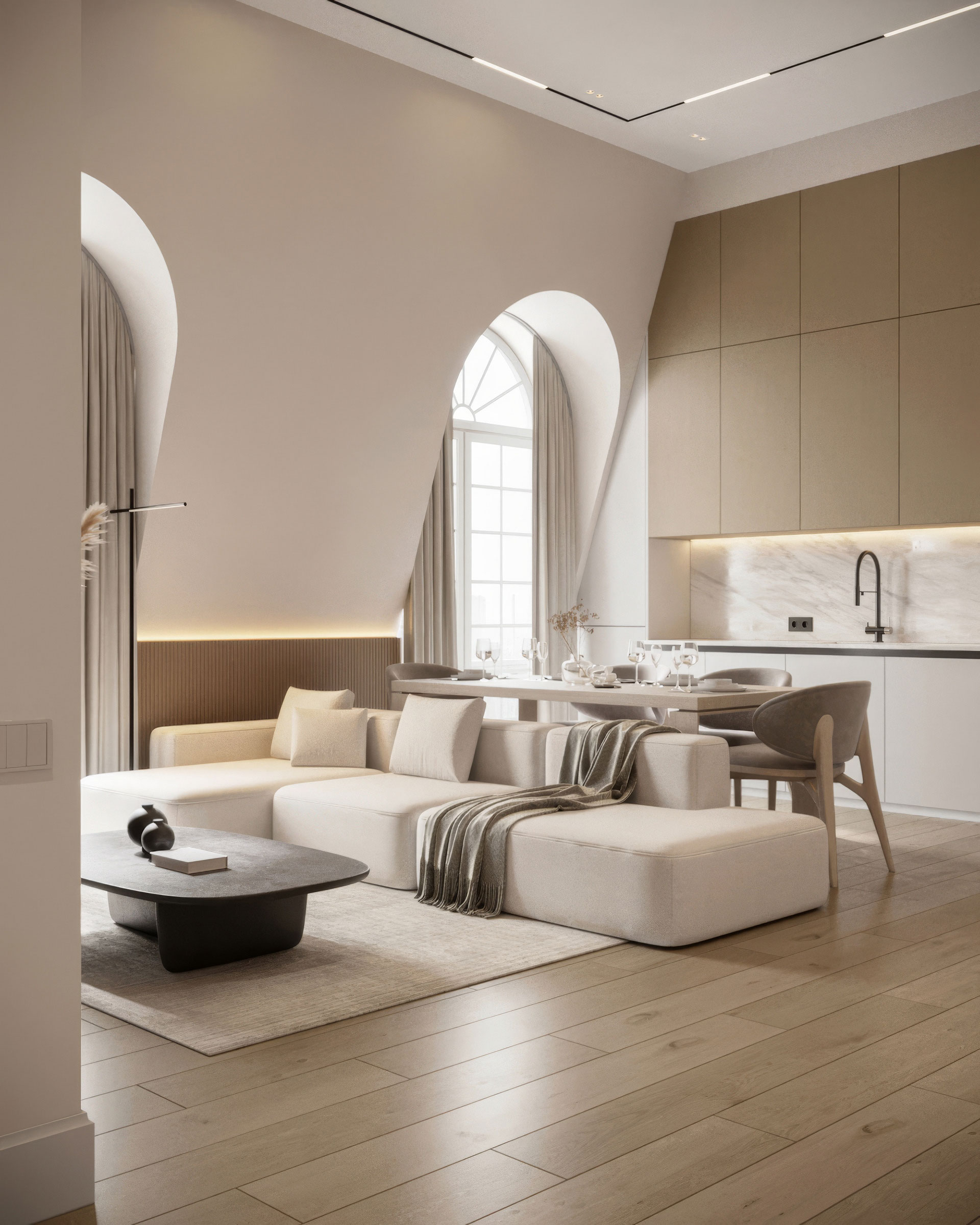 Knightsbridge Residence — interior design & visualization, image 1